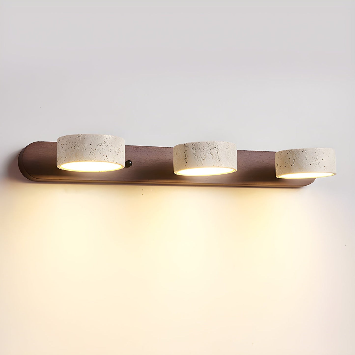 Lampe Murale Bois et Pierre - Éclairage LED Chaleureux