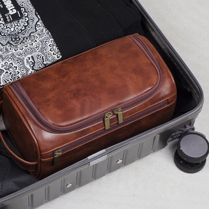 Trousse de Toilette en Cuir pour Voyageurs Pratique 2