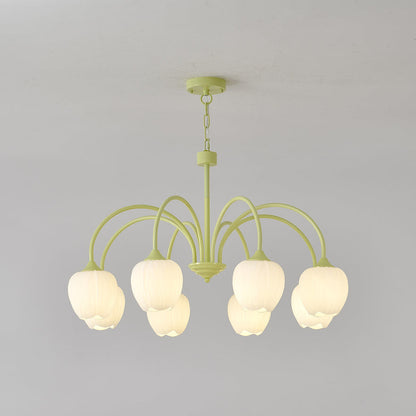 Lustre Floral Délicat Vert Pastel
