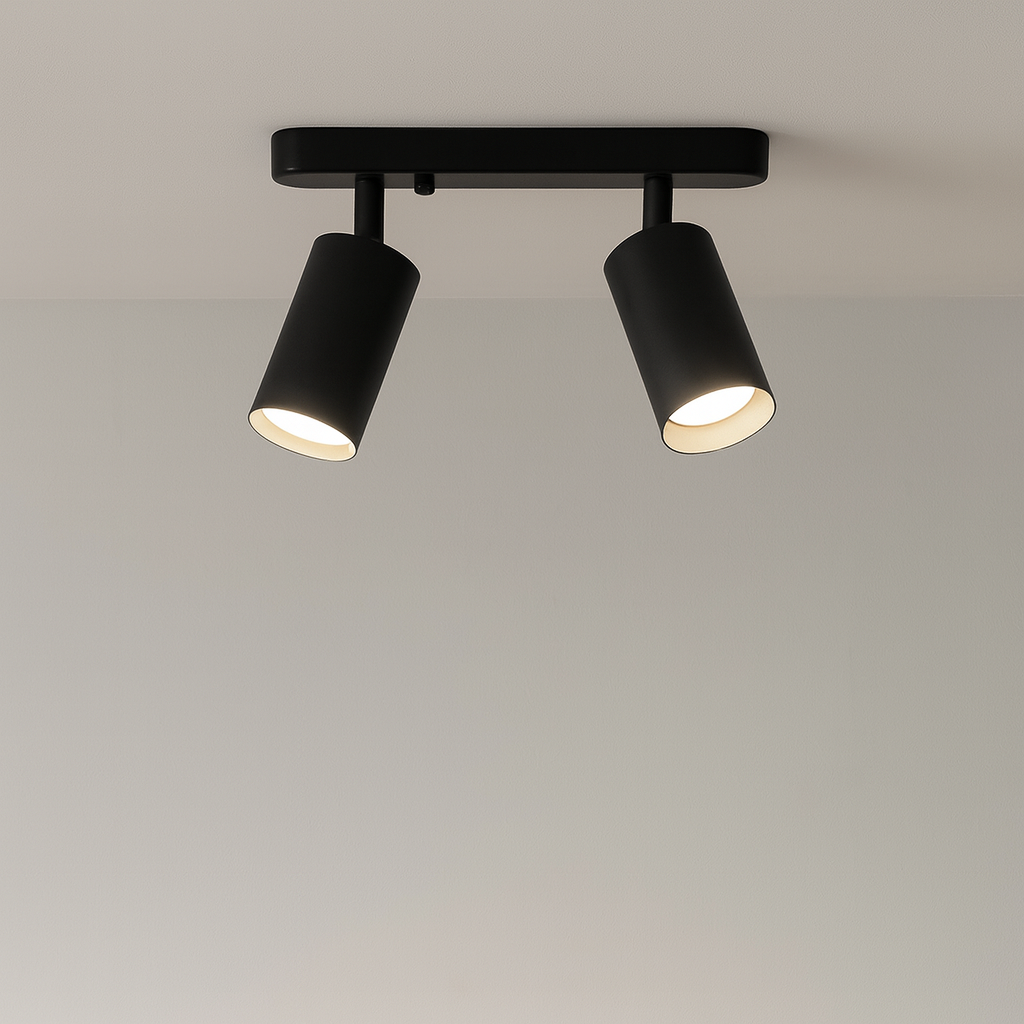 Lampe Plafond Double Élégante Orientable - Foivo