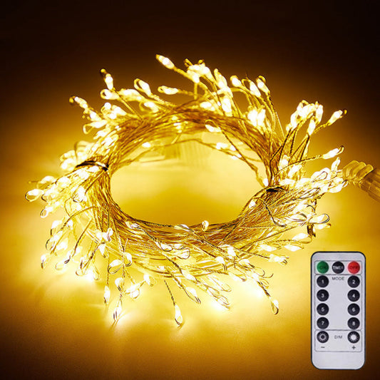 Lumière Féerique Fil Cuivre avec Télécommande pour Décoration Intérieure - Foivo