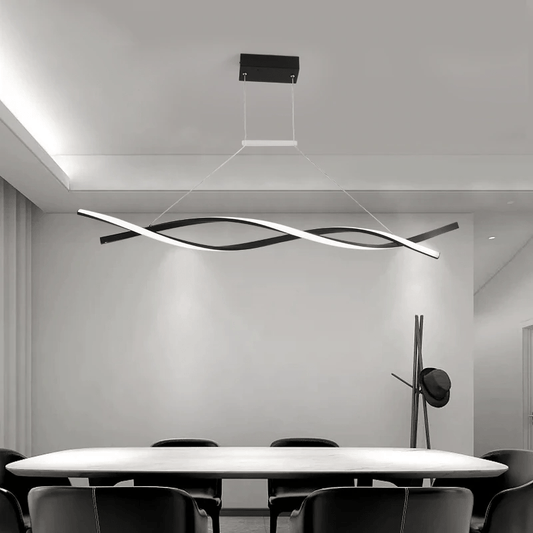 Lustre Spirale Moderne | Élégant et Régulable - Foivo