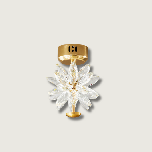 Lampe Plafond Luxe en Cristal Décoration Élégante - Foivo