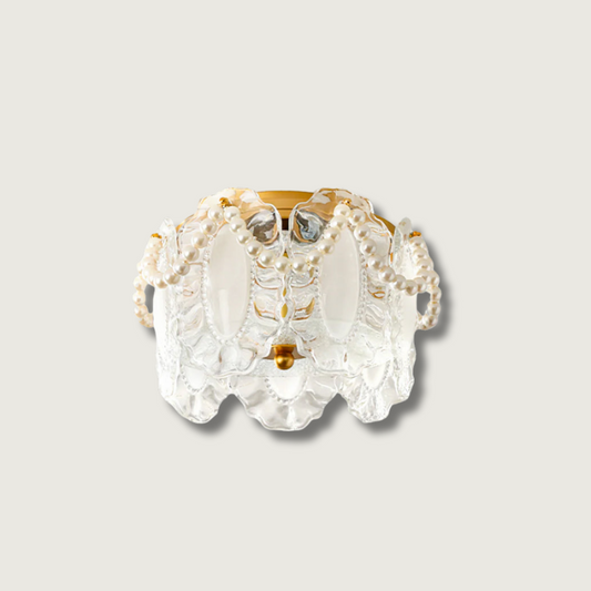 Luminaire Plafond Verre Délicat Élégant - Foivo