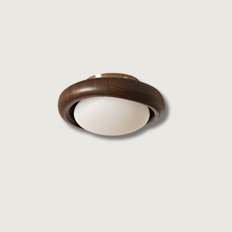 Lampe Plafond Bois Naturel Élégante - Foivo