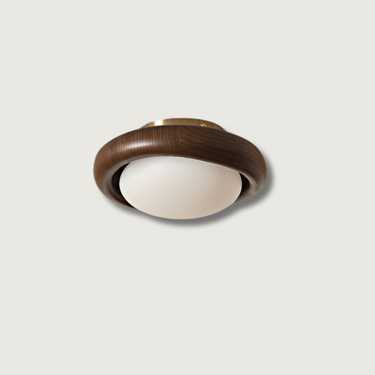 Lampe Plafond Bois Naturel Élégante - Foivo