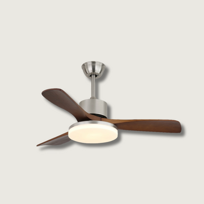 Ventilateur Plafond Bois Clair et Raffiné - Foivo