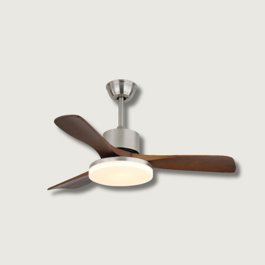 Ventilateur Plafond Bois Clair et Raffiné - Foivo