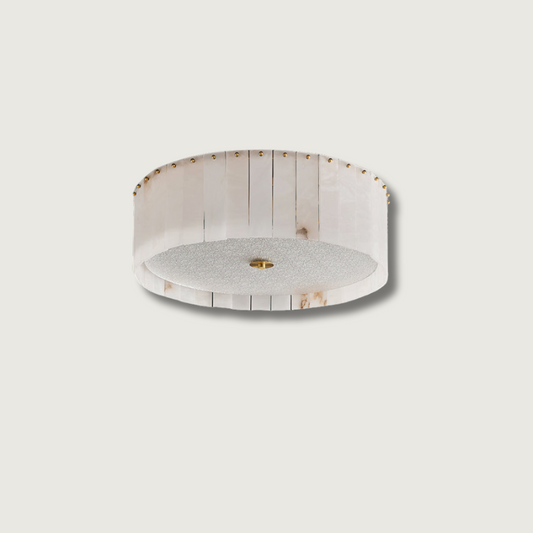 Lampe Plafond Design en Pierre | Chaude et Élégante - Foivo