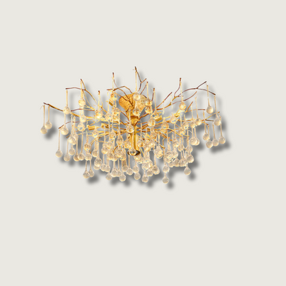 Lustre Raffiné en Cristal | Éclairage Chaleureux et Design Élégant - Foivo