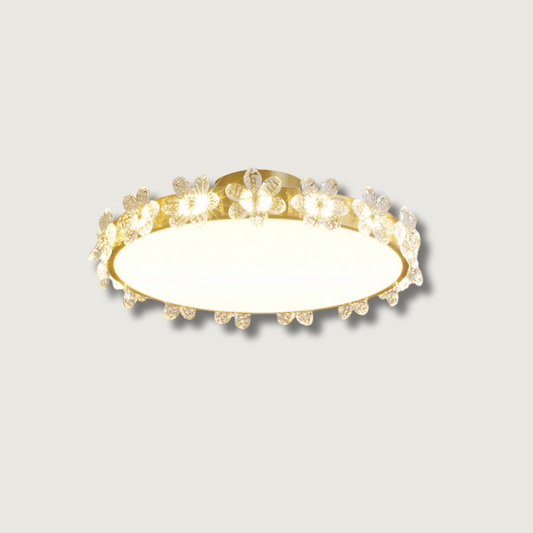 Lampe Plafond Cristal Luxe Élégant - Foivo