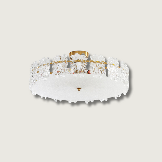 Luminaire Suspendu Élégant | Éclairage Doux avec Effet Neige - Foivo