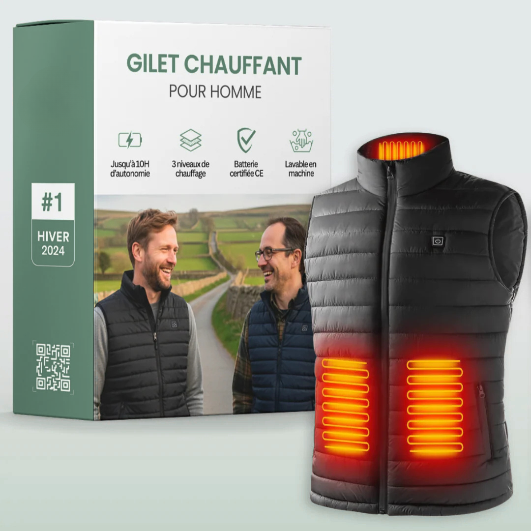 Gilet Électrique Chaud pour Homme - blxckfr
