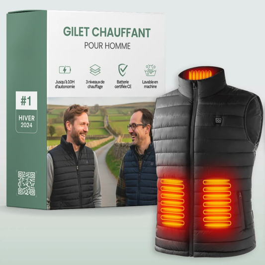 Gilet Électrique Chaud pour Homme - blxckfr