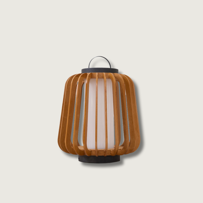 Lampe Solaire en Bois Robuste et Rechargeable - Foivo