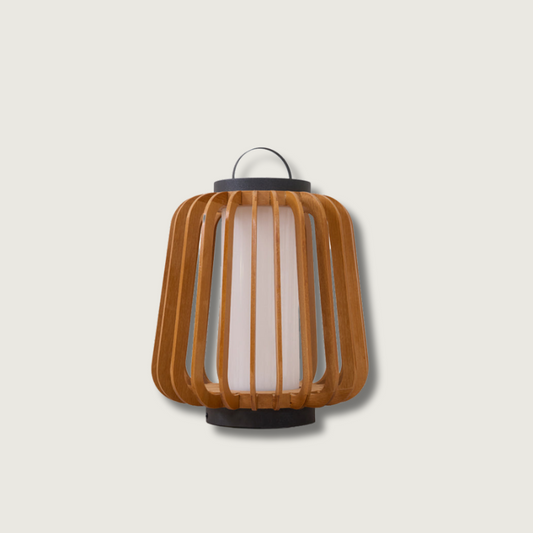 Lampe Solaire en Bois Robuste et Rechargeable - Foivo