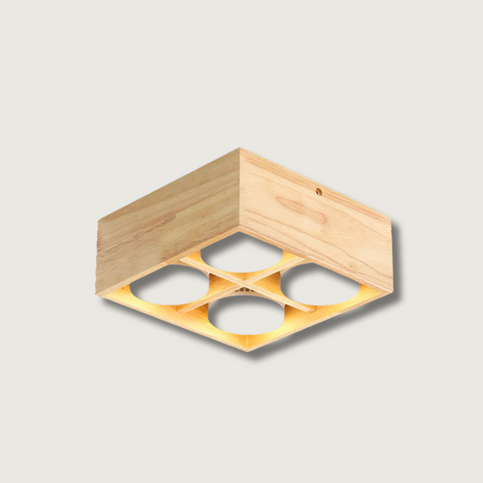 Lampe Plafond Bois Chauffe Moderne Énergie Économique - Foivo