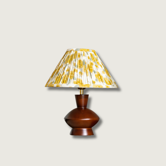 Lampe de Table en Bois Design | Abat-Jour Fleuri Original - Foivo