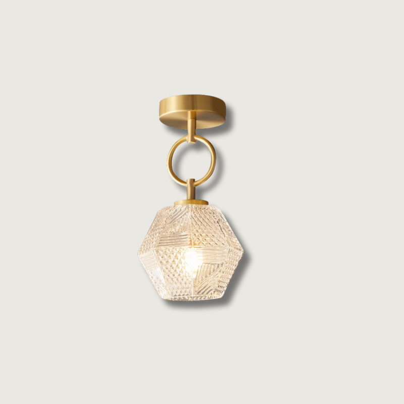 Luminaire Suspendu Chic en Verre et Métal - Foivo