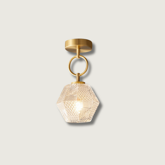 Luminaire Suspendu Chic en Verre et Métal - Foivo