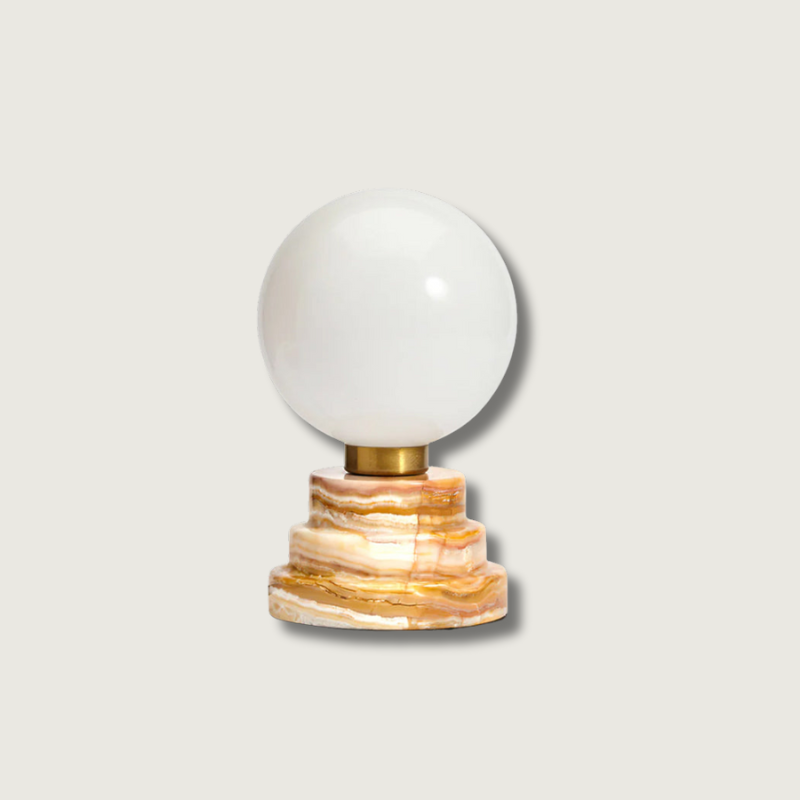 Lampe de Table Marbre et Verre Élégante Moderne - Foivo