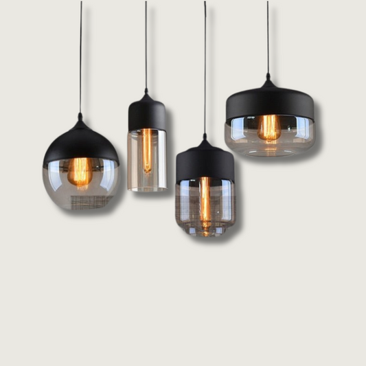 Lampe Industrielle Élégante en Métal et Verre - Foivo