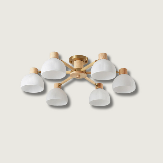 Lampe Plafond Design Élégant en Verre - Foivo