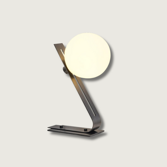 Lampe de Bureau Élégante en Métal et Verre - Foivo