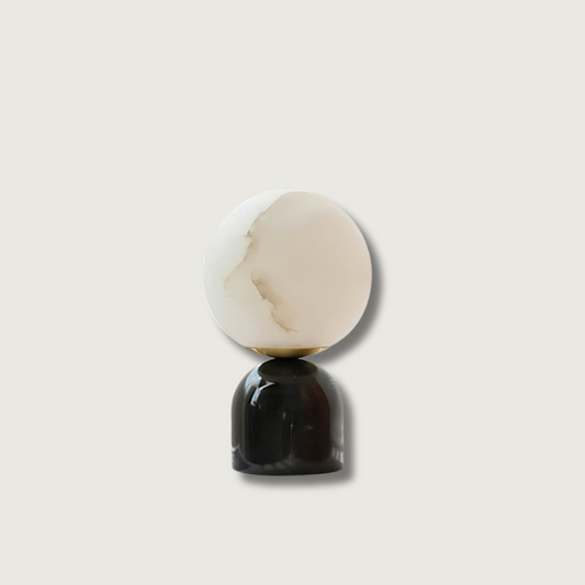 Lampe de Table Élégante en Pierre et Marbre - Foivo
