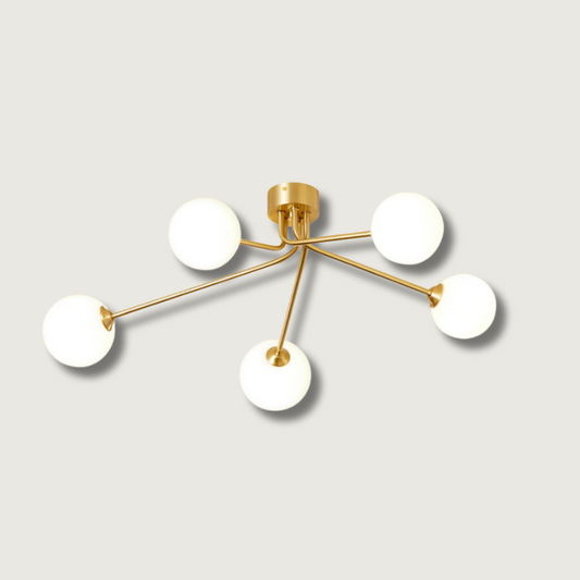 Lampe Plafond Élégante en Métal avec Éclairage Doux - Foivo