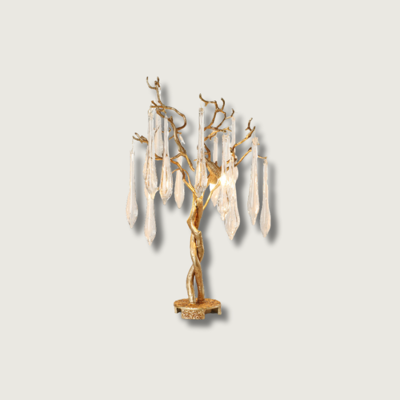 Lampe de Table Élégante en Métal et Verre - Foivo