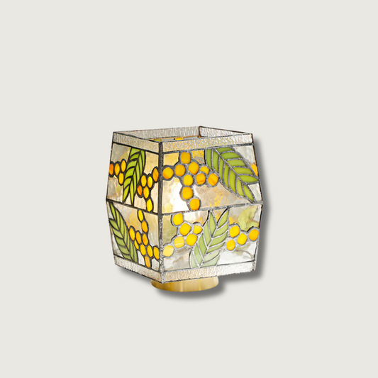 Lampe de Table en Verre Décoratif avec Charme Rustique - Foivo