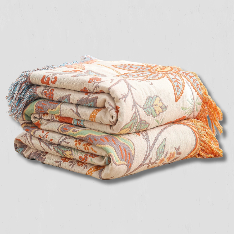 Plaid Coton Déco Chic pour Maison - Foivo