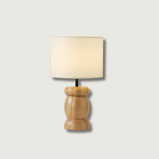 Lampe de Table en Bois | Style Rustique avec Lumière Douce - Foivo