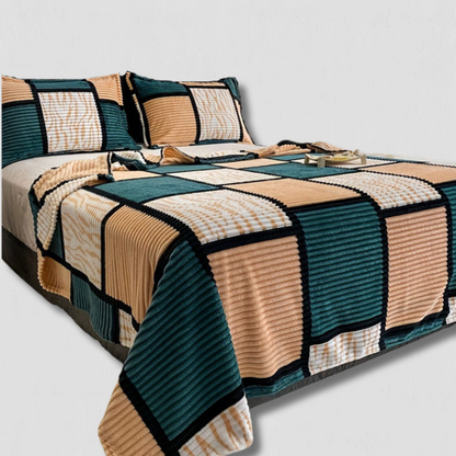 Plaid Flanelle Doux à Motif Écossais pour Toute la Famille - Foivo