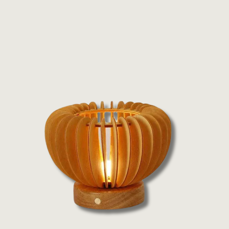 Lampe de Bureau en Bois Naturel | Style Minimaliste et Écologique - Foivo