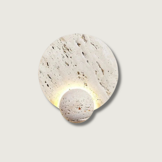 Lampe Murale Rondin en Pierre | Éclairage LED Design et Économique - Foivo