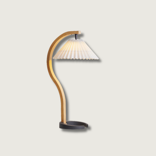 Lampe de Table en Bois Massif | Éclairage Chaleureux et Décoration Rustique - Foivo