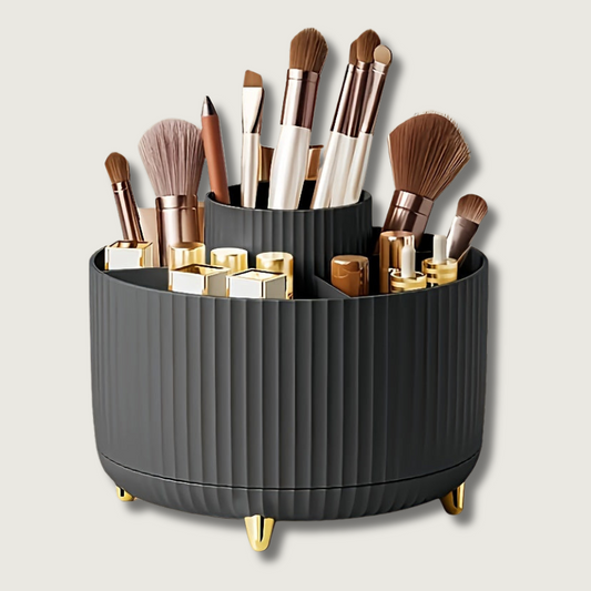 Organisateur de Maquillage Tourne Noir en Plastique - BlxckFR