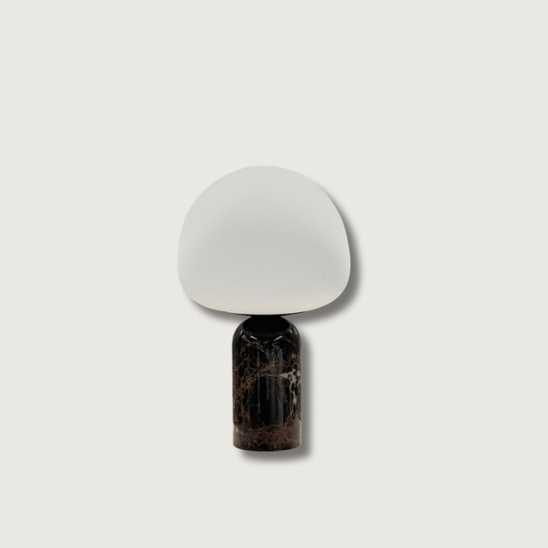 Lampe de Bureau Design Marbre et Verre Chic - Foivo