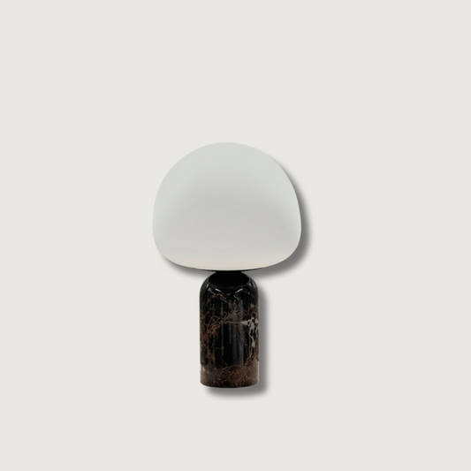 Lampe de Bureau Design Marbre et Verre Chic - Foivo