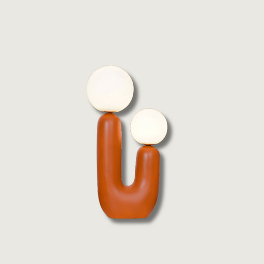 Lampe de Table en Terre Cuite Décorative avec Réglage de Lumière - Foivo