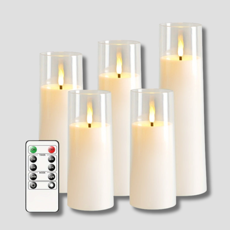 Bougies LED Sûres et Chaudes pour Ambiance Cozy - Foivo