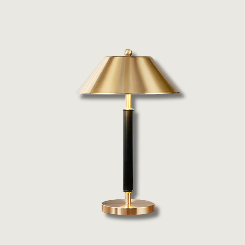 Lampe de Bureau Élégante Noir et Doré - Foivo