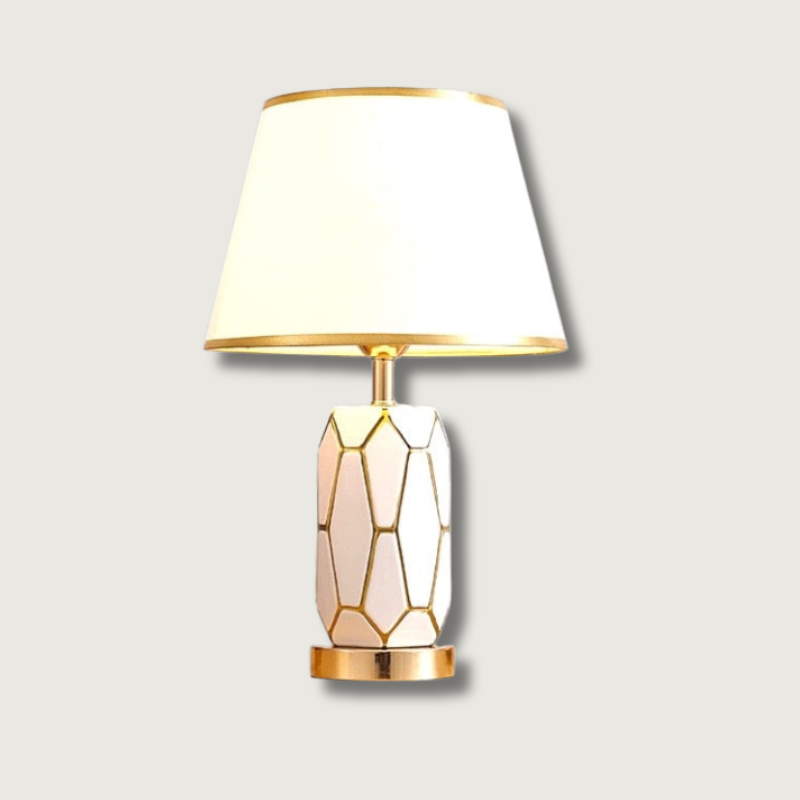 Lampe de Bureau en Céramique Vintage Élégante - Foivo
