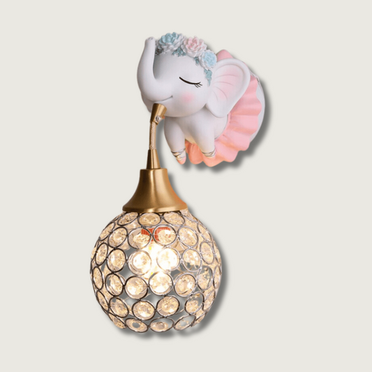 Lampe Murale Enfant Éléphant Amusant - Foivo