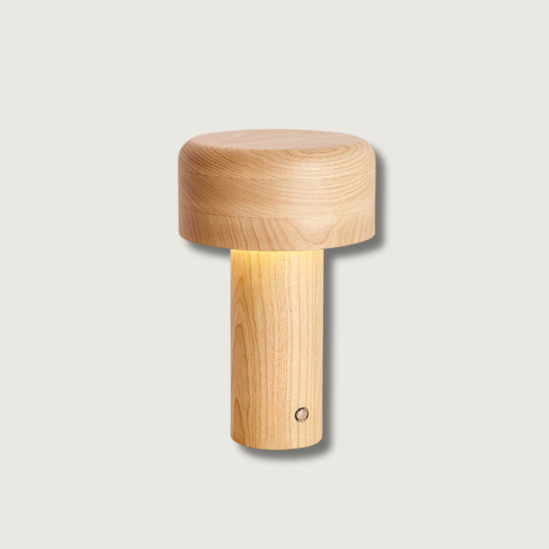 Lampe de Bureau en Bois Chauffée avec Réglage de Luminosité - Foivo