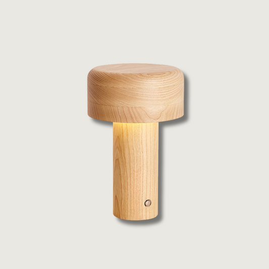 Lampe de Bureau en Bois Chauffée avec Réglage de Luminosité - Foivo