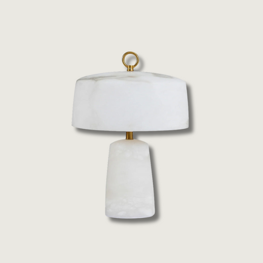 Lampe de Table Chic en Pierre | Élégance Rétro et Éclairage Chaleureux - Foivo