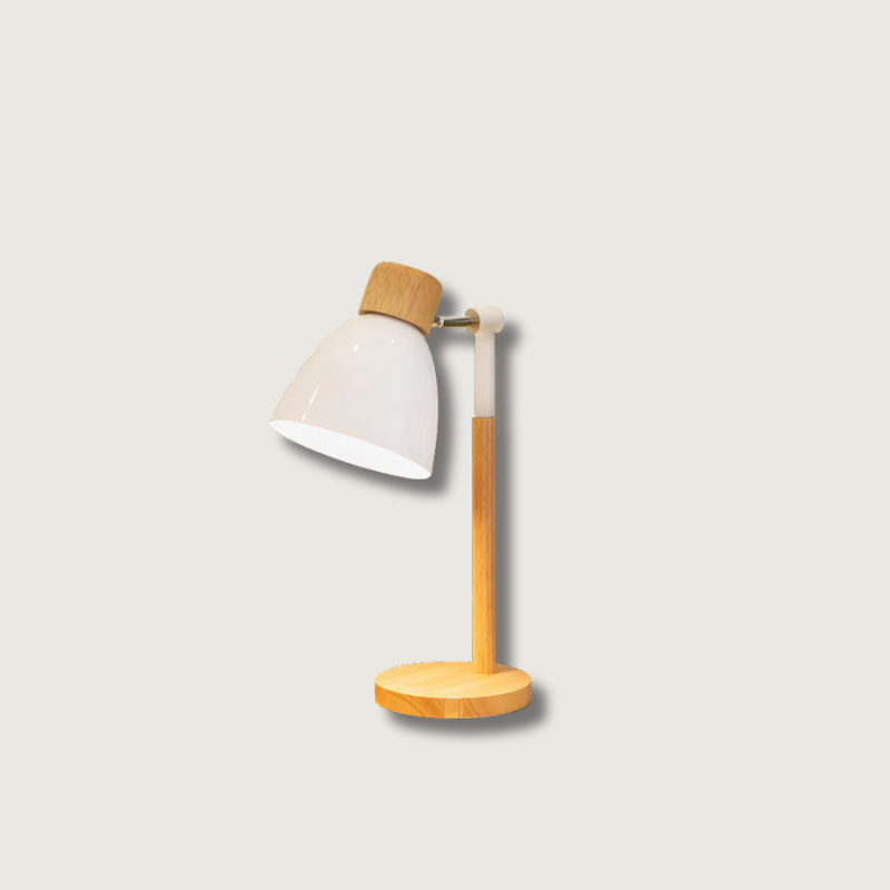 Lampe de Bureau en Bois Massif Chaude et Élégante - Foivo